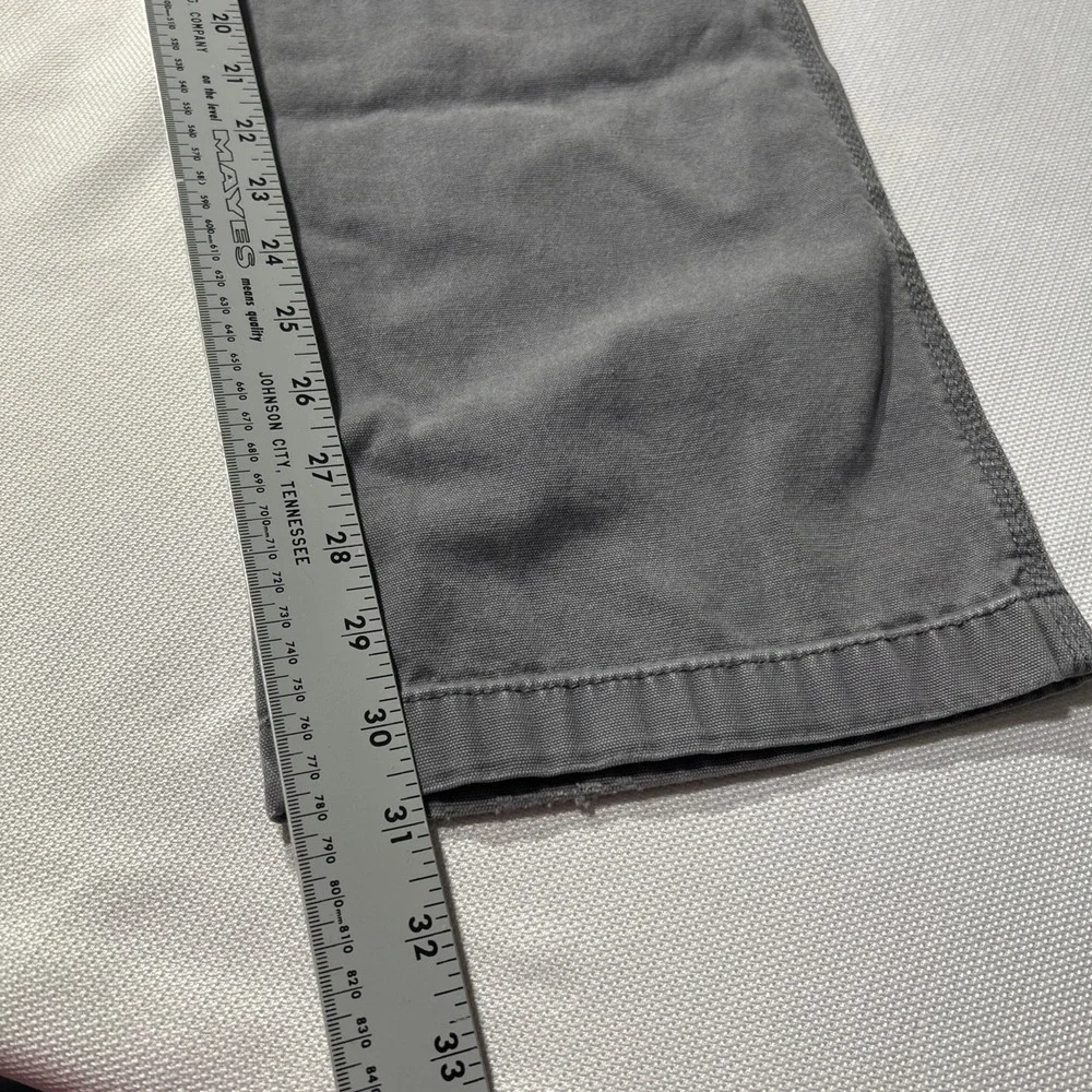 Carhartt Rugged Flex Pants Mens 34x34 Relaxed Fit Gray Canvas Work 102291